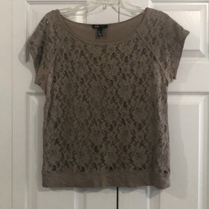 Lace front shirt